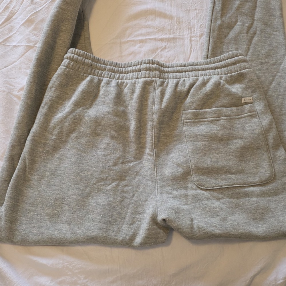 Pacsun Men's Large Gray Jogger S Sweatpants Comfy Elastic Ankle Drawstring Pants - Picture 4 of 8